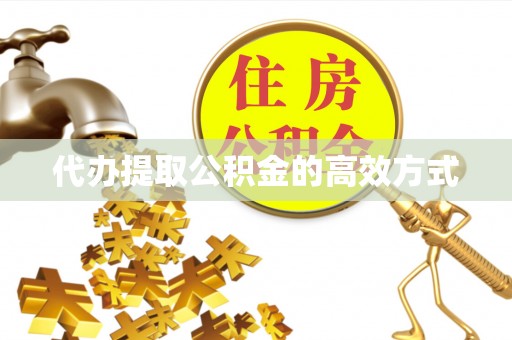 思茅代办提取公积金的高效方式
