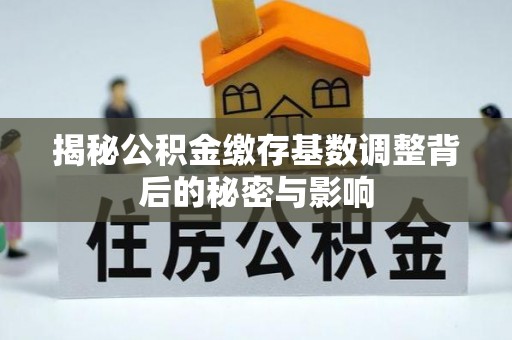思茅揭秘公积金缴存基数调整背后的秘密与影响