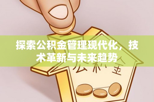 思茅探索公积金管理现代化，技术革新与未来趋势