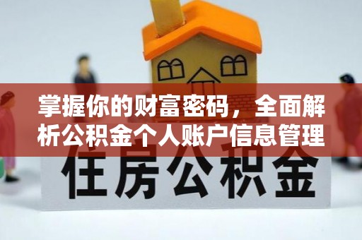 思茅掌握你的财富密码，全面解析公积金个人账户信息管理与优化