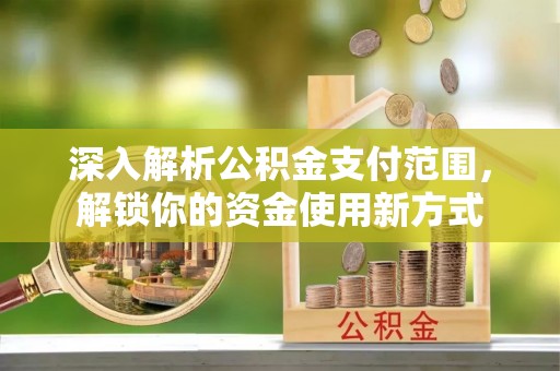 思茅深入解析公积金支付范围，解锁你的资金使用新方式
