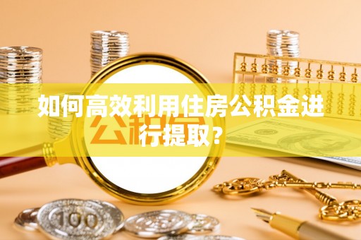 思茅如何高效利用住房公积金进行提取？