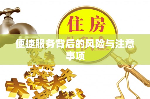 思茅便捷服务背后的风险与注意事项